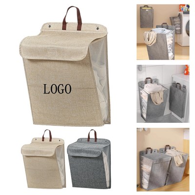 17.7" x 13.8" x 3.9" Foldable Wall-Mount Laundry Hamper