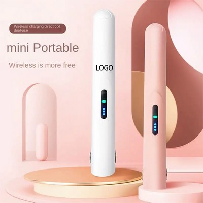 Mini Wireless Charging Portable Hair Straightener