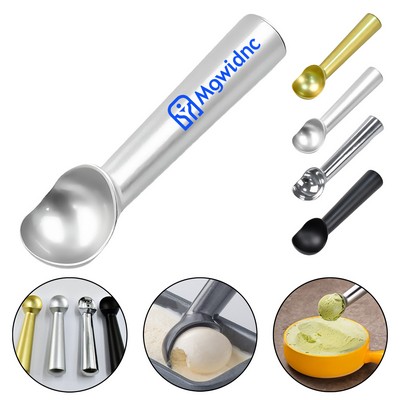 Self-Melting Aluminum Ice Cream Scoop with Easy Release, Food-Grade