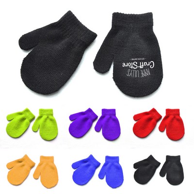 Cozy Knit Toddler Winter Gloves