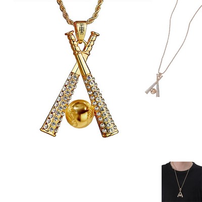 Trendy Baseball Sport Necklace
