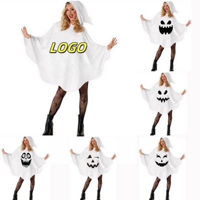 Halloween Ghost Hooded Cape