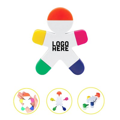 Body Shaped Multi-Headed Highlighter