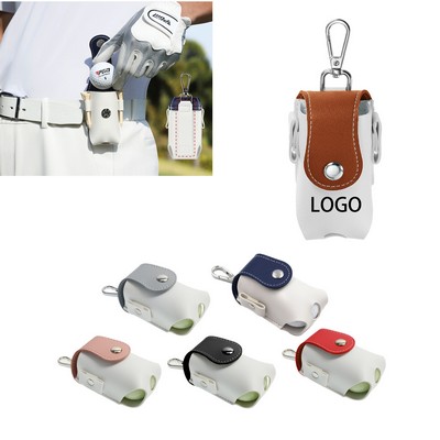Pu Leather Golf Ball Waist Bag
