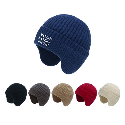 Earflap Knitted Hat