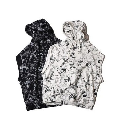 Men's Hip Hop Sleeveless Hoodie
