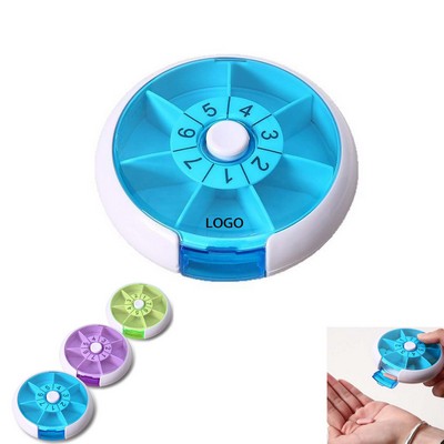 Rotating Pill Cases Organizers 7 Day