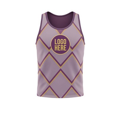 Sublimation Spun Polyester Athletic Classic Tank Top Unisex