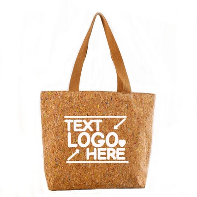 Handmade Cork Shoulder Strap Tote Bag