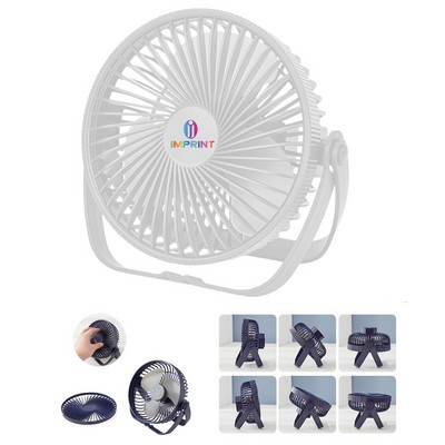 6" Portable Usb Small Table Fan