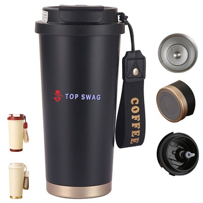 18 oz Stainless Steel Insulated Coffee Mug