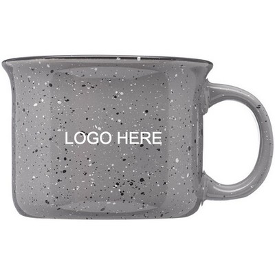 7.5 oz. Campfire Speckled Ceramic Coffee Mugs w/ Flared top