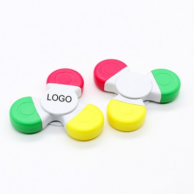 3 Color Fidget Spinner Highlighter
