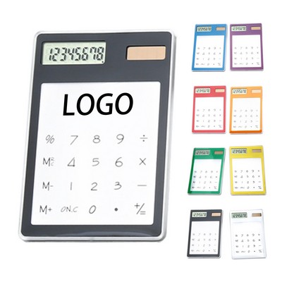 MOQ50 Colorful Transparent Calculator