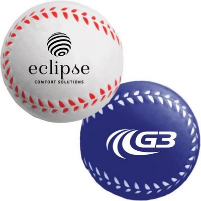 Custom Baseball Shaped Foam Ball Stress Reliever