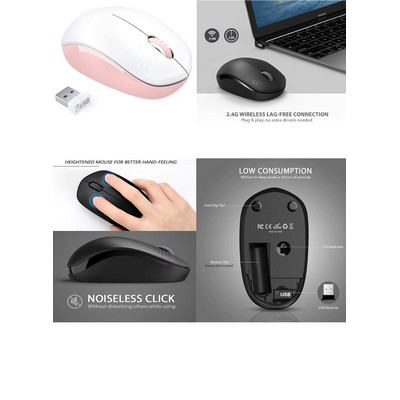 Kidder Wireless Mouse for Laptop, PC, Tablet, Computer and Mac