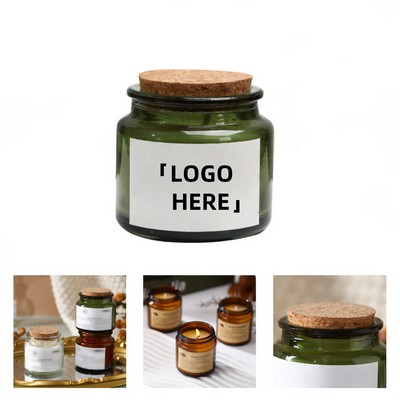 Wooden Stopper Bottle Scented Candle