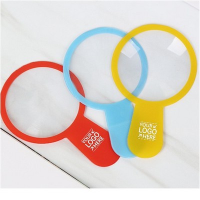 Environmental-friendly PVC Plastic Magnifying Glass Portable Handheld Magnifying Glass