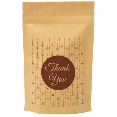 Holiday Red Predesigned Kraft Barrier Pouch (5"W x 8"H x 2.5"D)