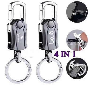 4" 1 Finger Spinner Metal Keychain