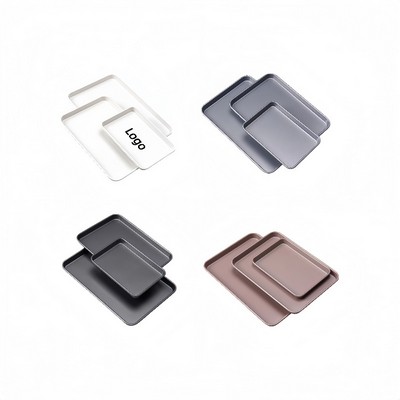 Heavy Duty Carbon Steel Rectangular Baking Pan for Cookies Cakes