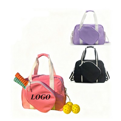 Pickleball Tote Bag With Crossbody Strap
