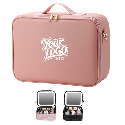 LED Makeup Organizer with Mirror