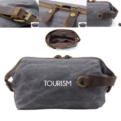 Waxed Canvas Toiletry Bag