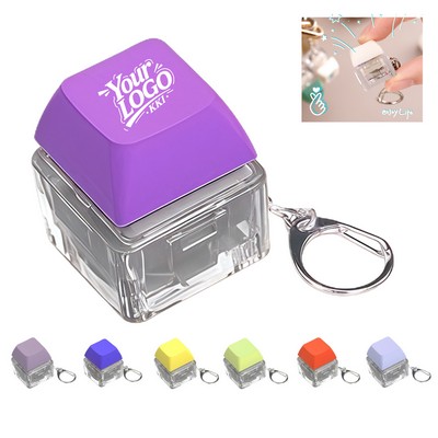 LED Keyboard Fidget Keychain