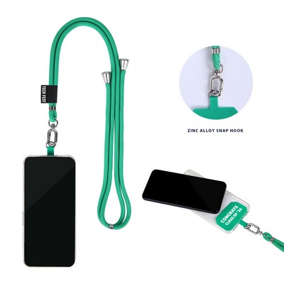 6mm Rope Phone Lanyard With Printed Durable Phone Tether Tab