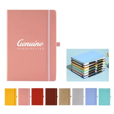 Pu Leather Journal Notebook with Elastic Band