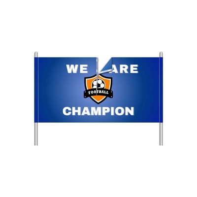 Breakaway Vinyl Banner with Left and Right Pole Pockets – (1' x 1') SQFT