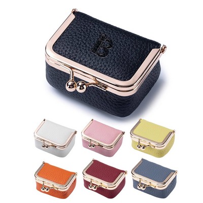 PU Leather Mini Travel Jewelry Organizer For Women