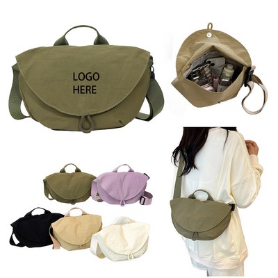 Unisex Nylon Crescent Moon Bag