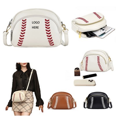 Vintage Inspired Mini Baseball Crossbody Bag