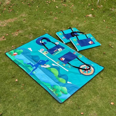 600D Oxford 2-in-1 Handbag-Picnic Blanket Small Size