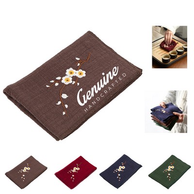 Embroidered Tea Towel