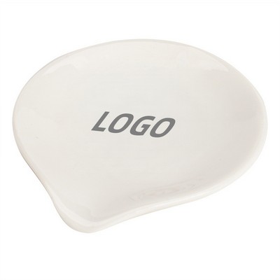 Thickened Ceramic Spoon Rest Plate for Restaurant and Home Dining Use