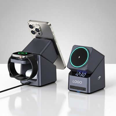 4in1 Magnetic Wireless Charger Multi Functional 180° Rotatable Charging Stand