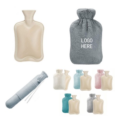Plush-Cover Hot Water Bottle