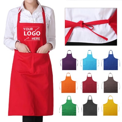 Waterproof Apron W/ 2 Pockets 29.5"x25.2"