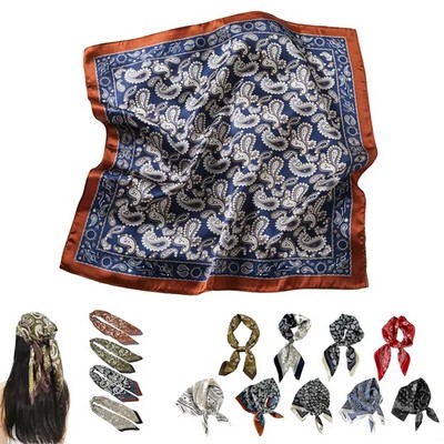 MOQ 50 Square Satin Head Scarf