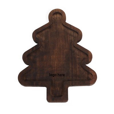 Christmas Theme Wooden Tray