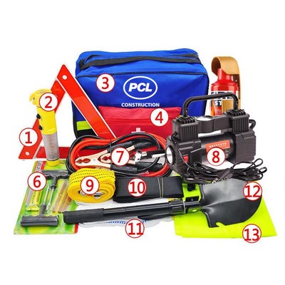 Portable Roadside Safety Assistance Bag Car Emergency Tool Kit