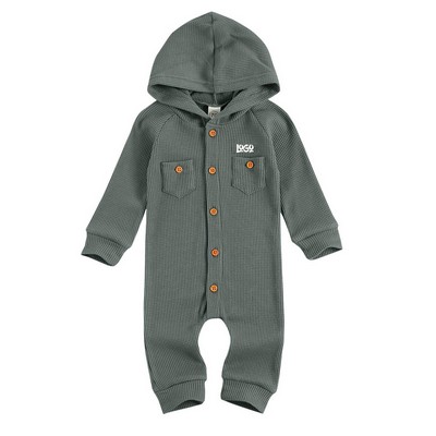 Winter Newborn Baby Boy Girl Solid Romper