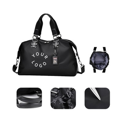 Waterproof Weekender Duffel With Shoe Pocket 19.7 x 9.5