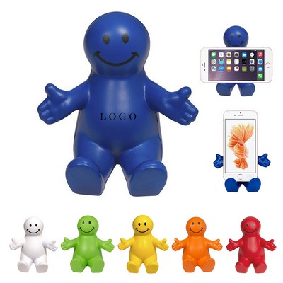 Squeezable Smile Phone Holder Smartphone Stand Toy Fun