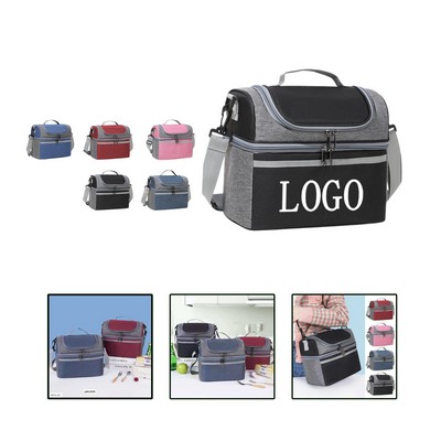Double Layer Insulated Lunch Cooler