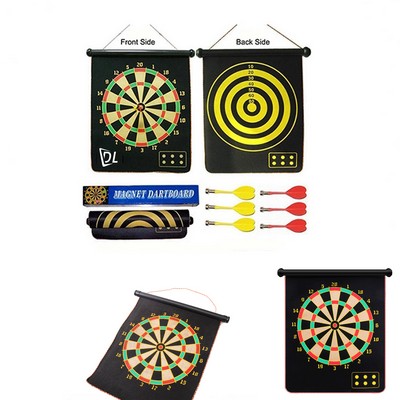Double Sided Safety Magnetic Dartboard