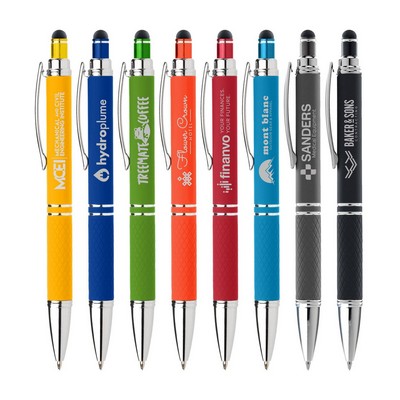 Promotional New Stylish Ball Stylus Soft Touch Screen Metal Ballpoint Pens